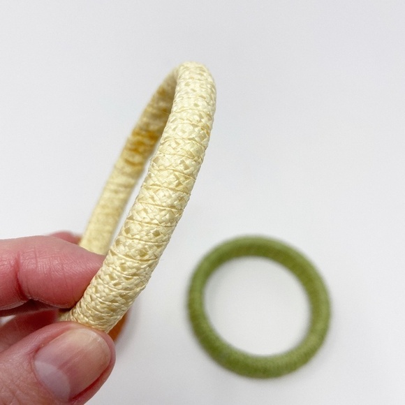 VINTAGE | Jute Wrapped bracelets set of 3 - Picture 4 of 6